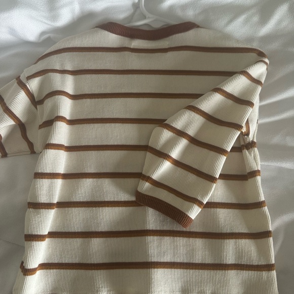 Zara Striped Rib Shirt - Picture 3 of 5